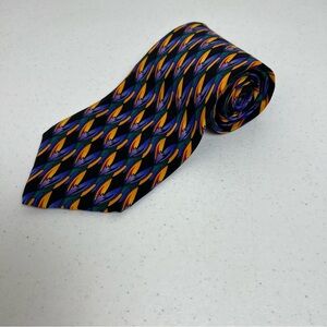 Mens Neck Tie Cocktail Margarita Multicolor Silk Party Neckwear USA 58.5x4”